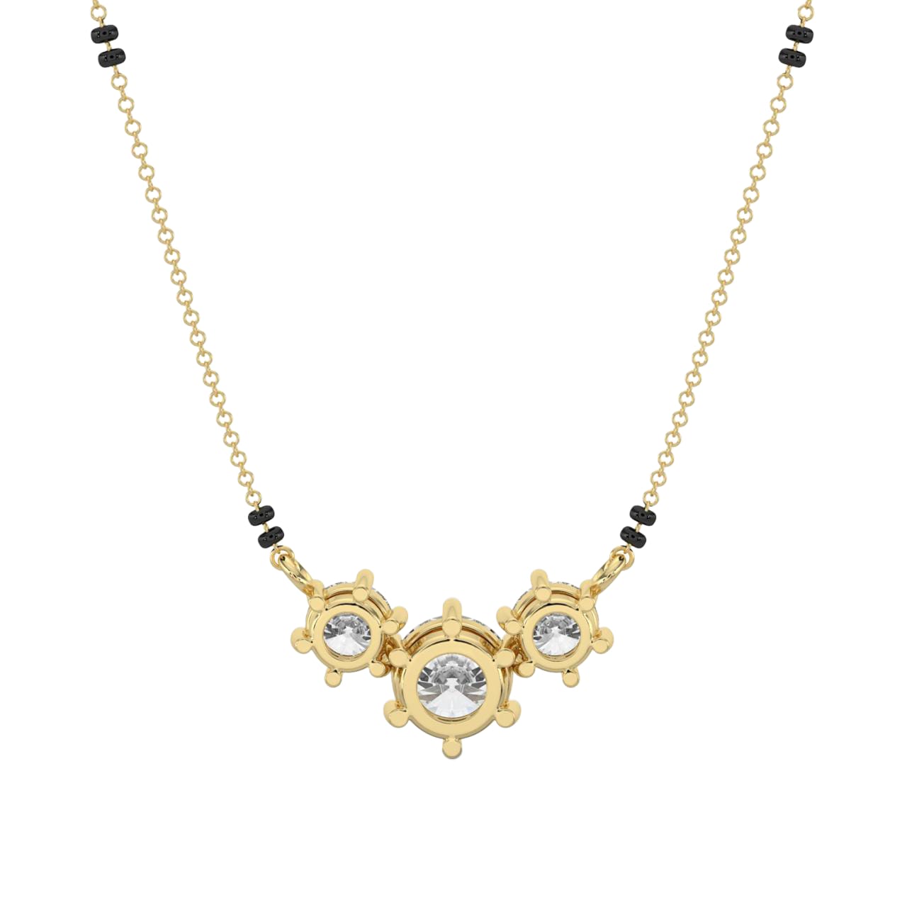 1.86 TW 1.03 CTS Diamond Mangalsutra