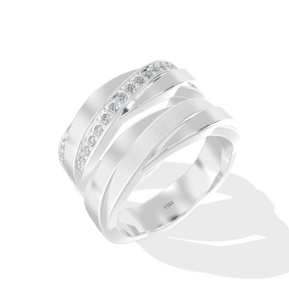 Elegant 1.00 TW diamond ring by Tiri featuring a sparkling solitaire design on a sleek band.