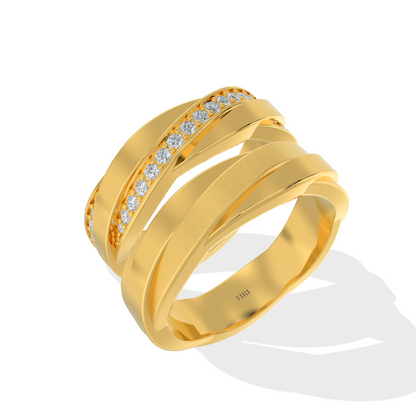 Elegant 1.00 TW diamond ring by Tiri featuring a sparkling central diamond and a sleek band, perfect for special occasions.
