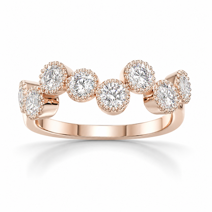 Tiri 0.90 TW diamond ring featuring a sparkling solitaire diamond set in a sleek band on a white background