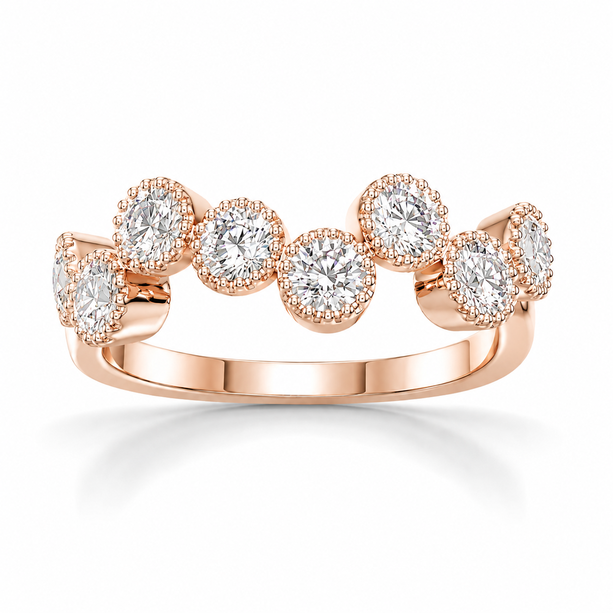 Tiri 0.90 TW diamond ring with a sleek band and sparkling central diamond, showcasing elegant jewelry craftsmanship.