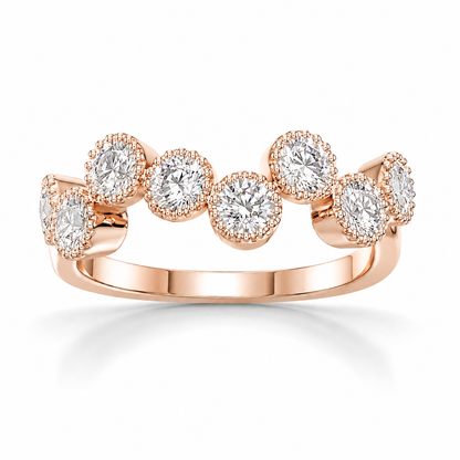 Tiri 0.90 TW diamond ring with a sleek band and sparkling central diamond, showcasing elegant jewelry craftsmanship.