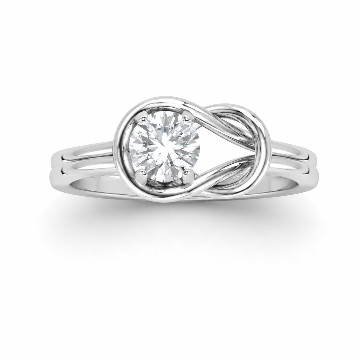 Tiri 0.30 TW diamond ring featuring a sparkling round-cut diamond set in a sleek band.