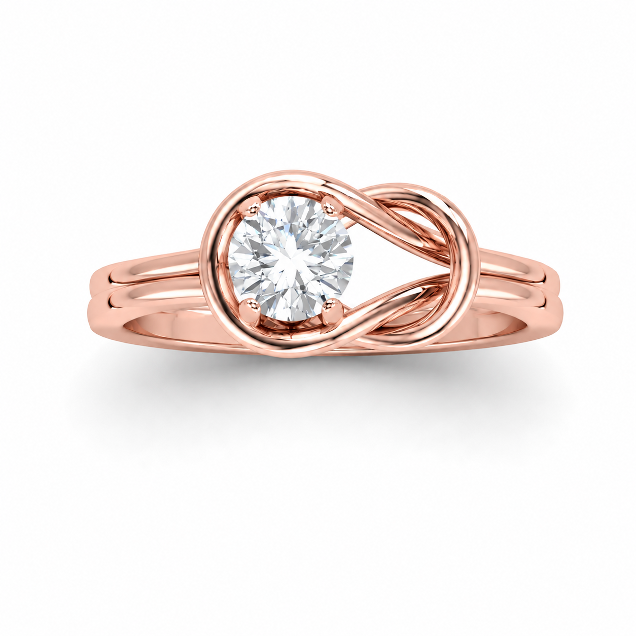 Tiri 0.30 TW diamond ring featuring a sparkling round-cut diamond set in a sleek silver band.