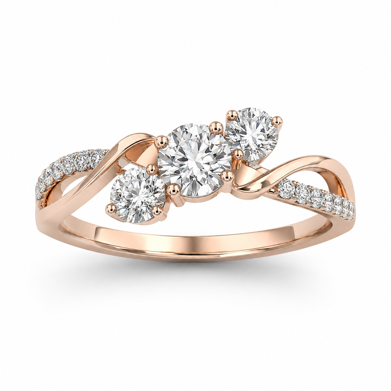 Tiri 0.62 TW diamond ring featuring a sparkling diamond centerpiece and elegant band design.
