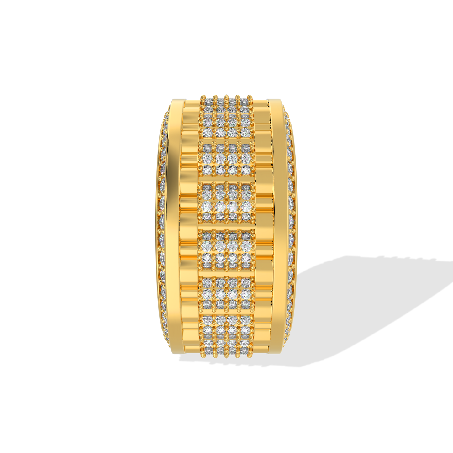 Elegant Tiri 4.80 TW diamond ring with a sleek band, showcasing sparkling diamonds and fine craftsmanship.