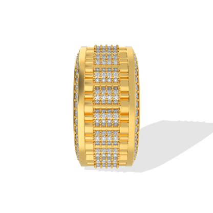Elegant Tiri 4.80 TW diamond ring with a sleek band, showcasing sparkling diamonds and fine craftsmanship.