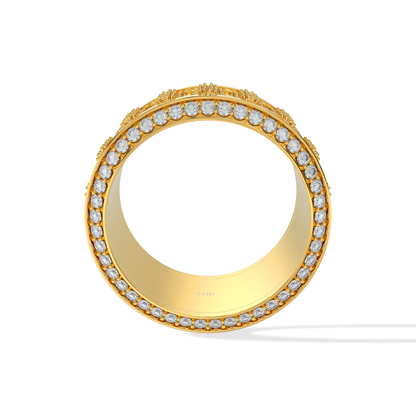 Elegant 4.80 TW diamond ring by Tiri featuring a sparkling design with multiple diamonds set on a sleek band.