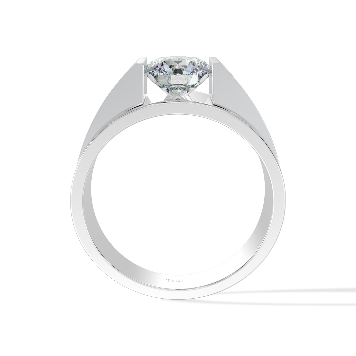 Tiri 2.00 TW diamond ring with a sleek band and sparkling diamonds, showcasing elegant jewelry design.