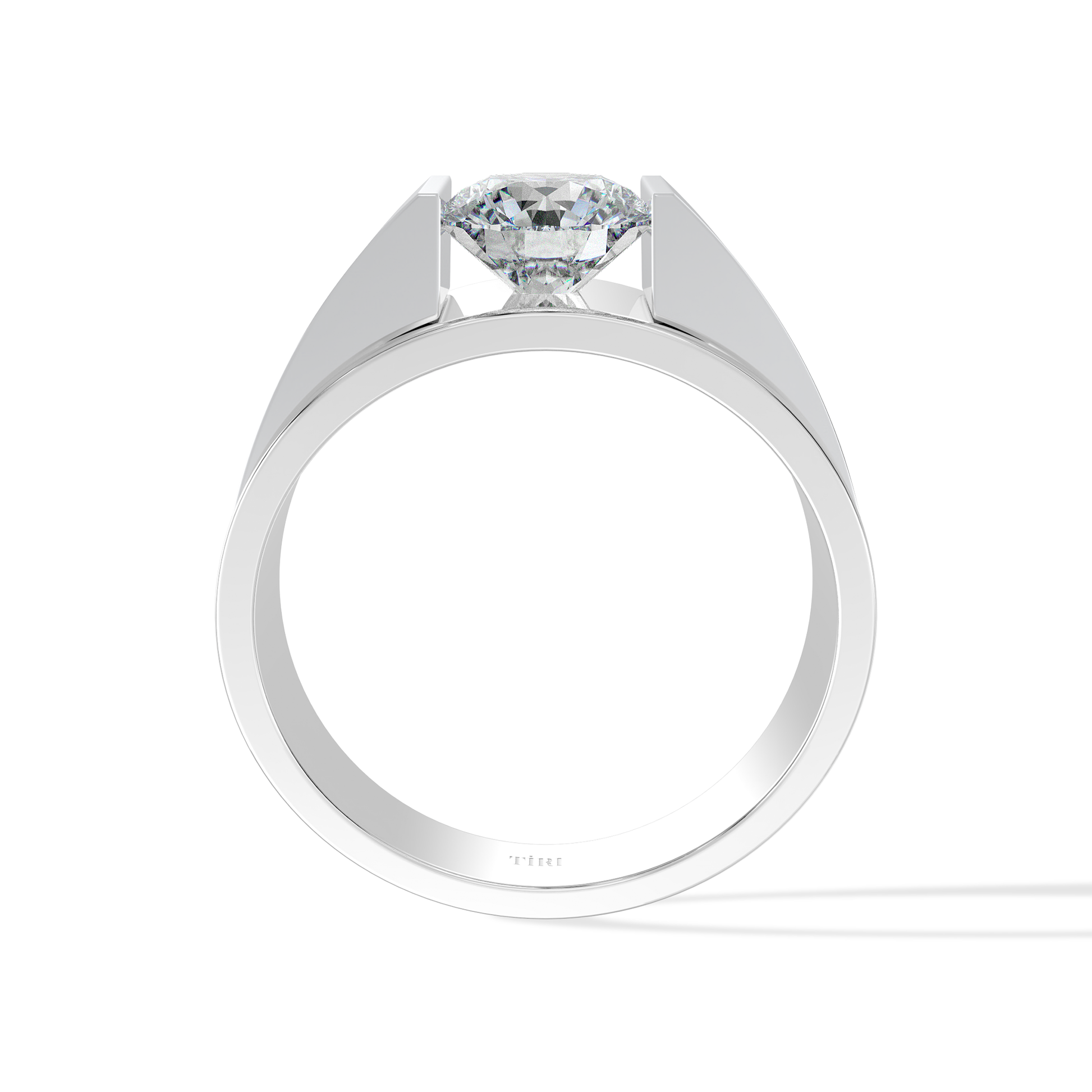 Tiri 2.00 TW diamond ring with a sleek band and sparkling diamonds, showcasing elegant jewelry design.