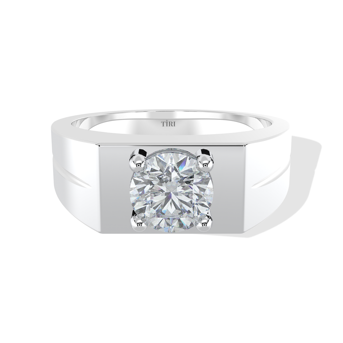 Tiri 2.00 TW diamond ring with a sleek band and sparkling diamonds, showcasing elegant jewelry design and craftsmanship.