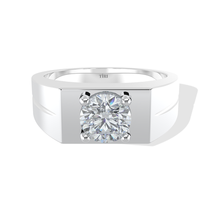 Tiri 2.00 TW diamond ring with a sleek band and sparkling diamonds, showcasing elegant jewelry design and craftsmanship.