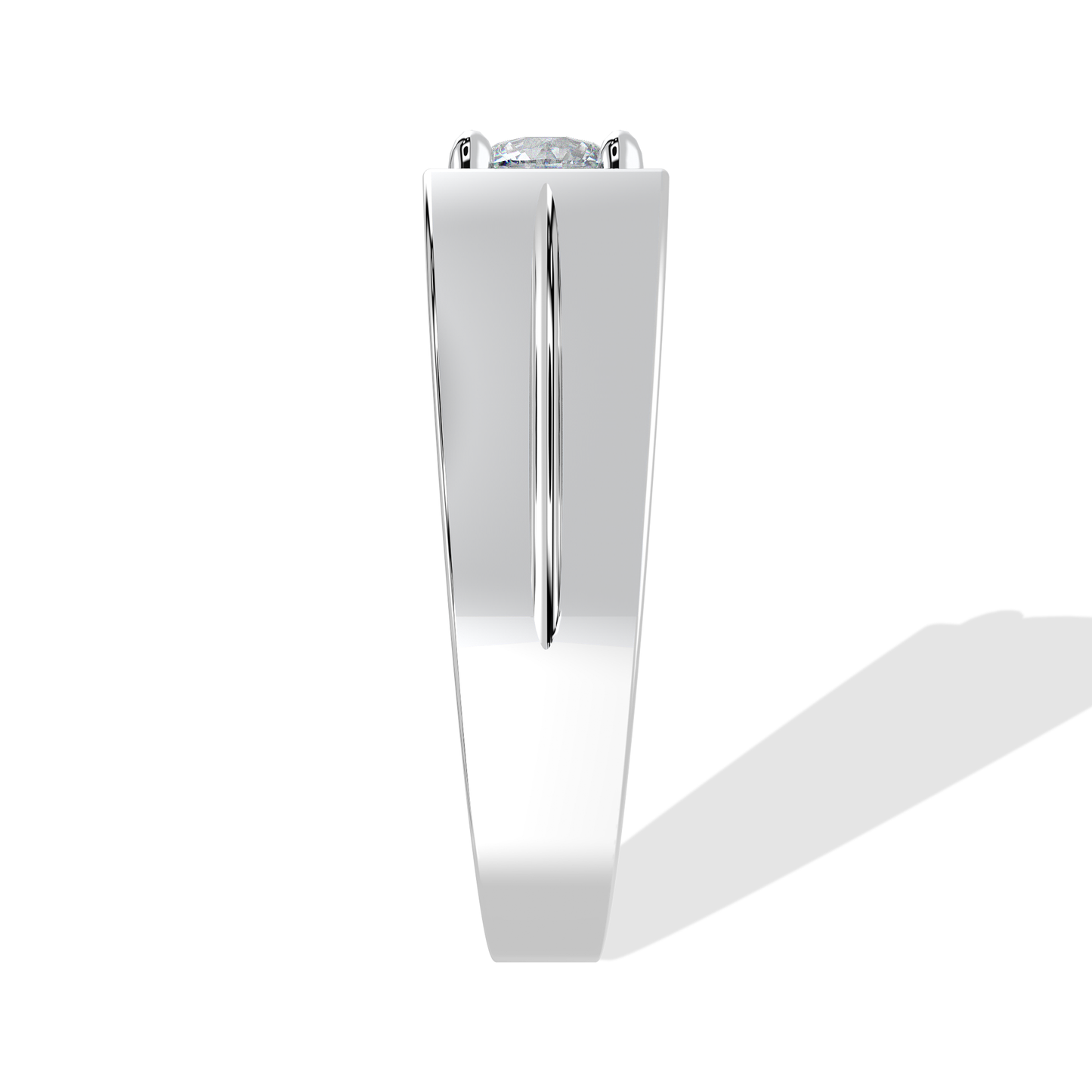 Elegant 2.00 TW diamond ring by Tiri featuring a sleek band and sparkling diamonds on a white background.