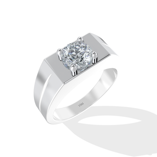 Elegant 2.00 TW diamond ring by Tiri featuring a sparkling central diamond and a sleek silver band.