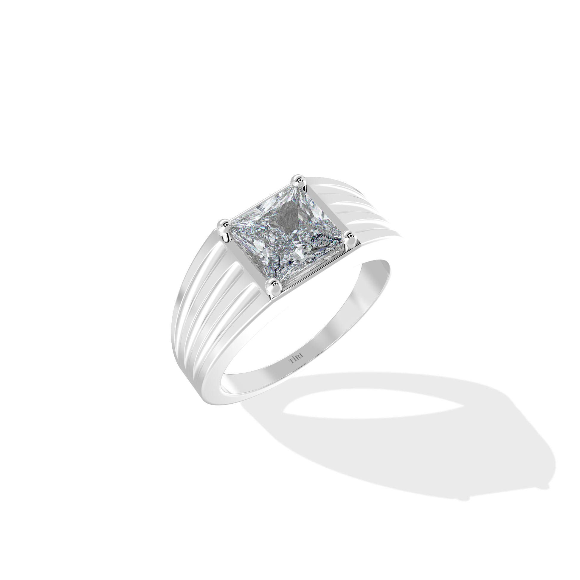 Elegant Tiri 2.00 TW diamond ring with a sleek band and sparkling diamonds, showcasing fine jewelry craftsmanship.