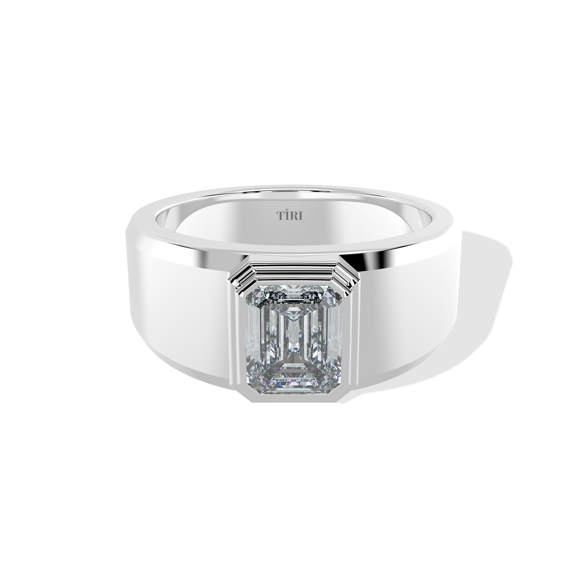 Elegant 1.00 TW diamond ring by Tiri featuring a sparkling diamond set in a sleek band.