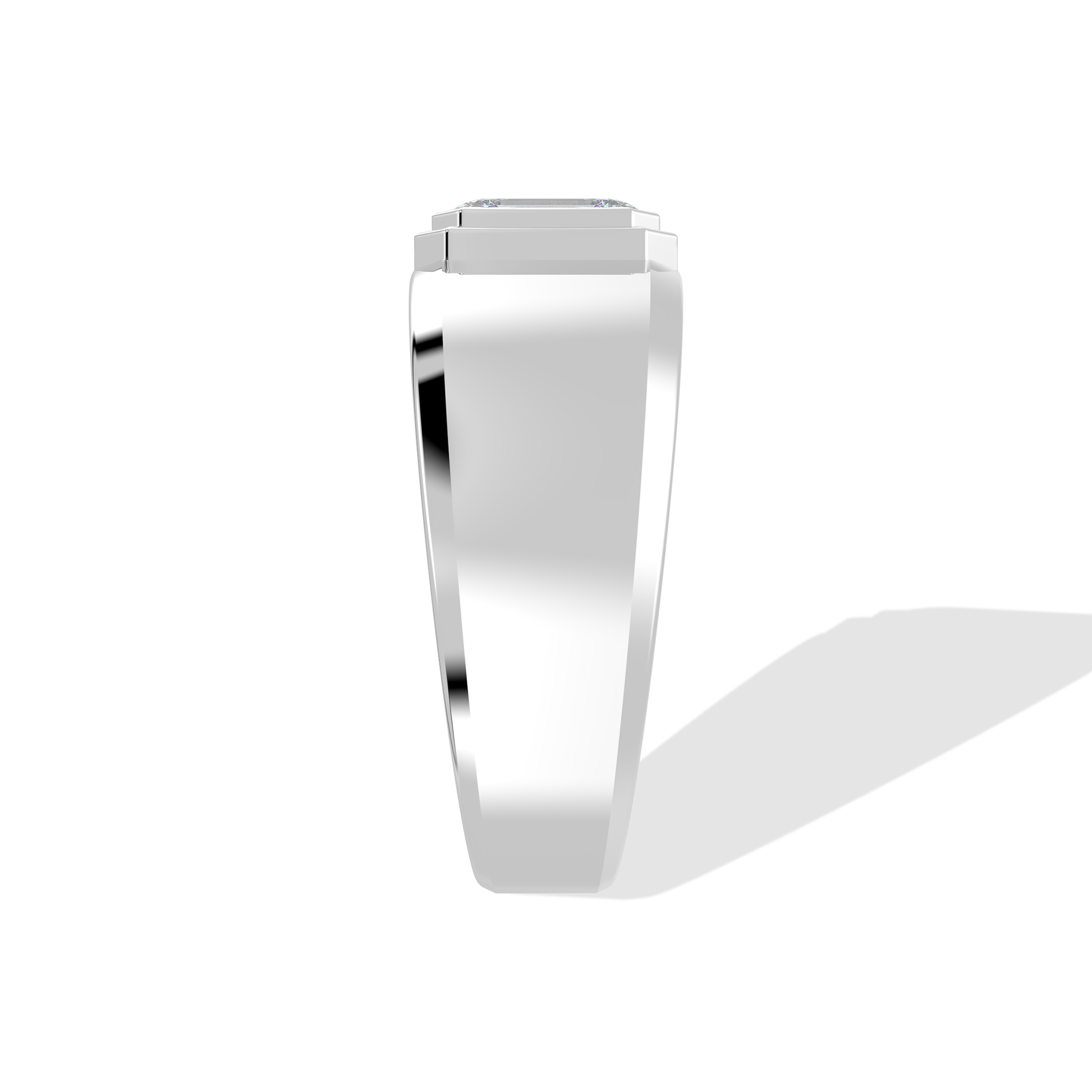 Tiri 1.00 TW diamond ring featuring a sleek band with a sparkling central diamond and intricate design details.