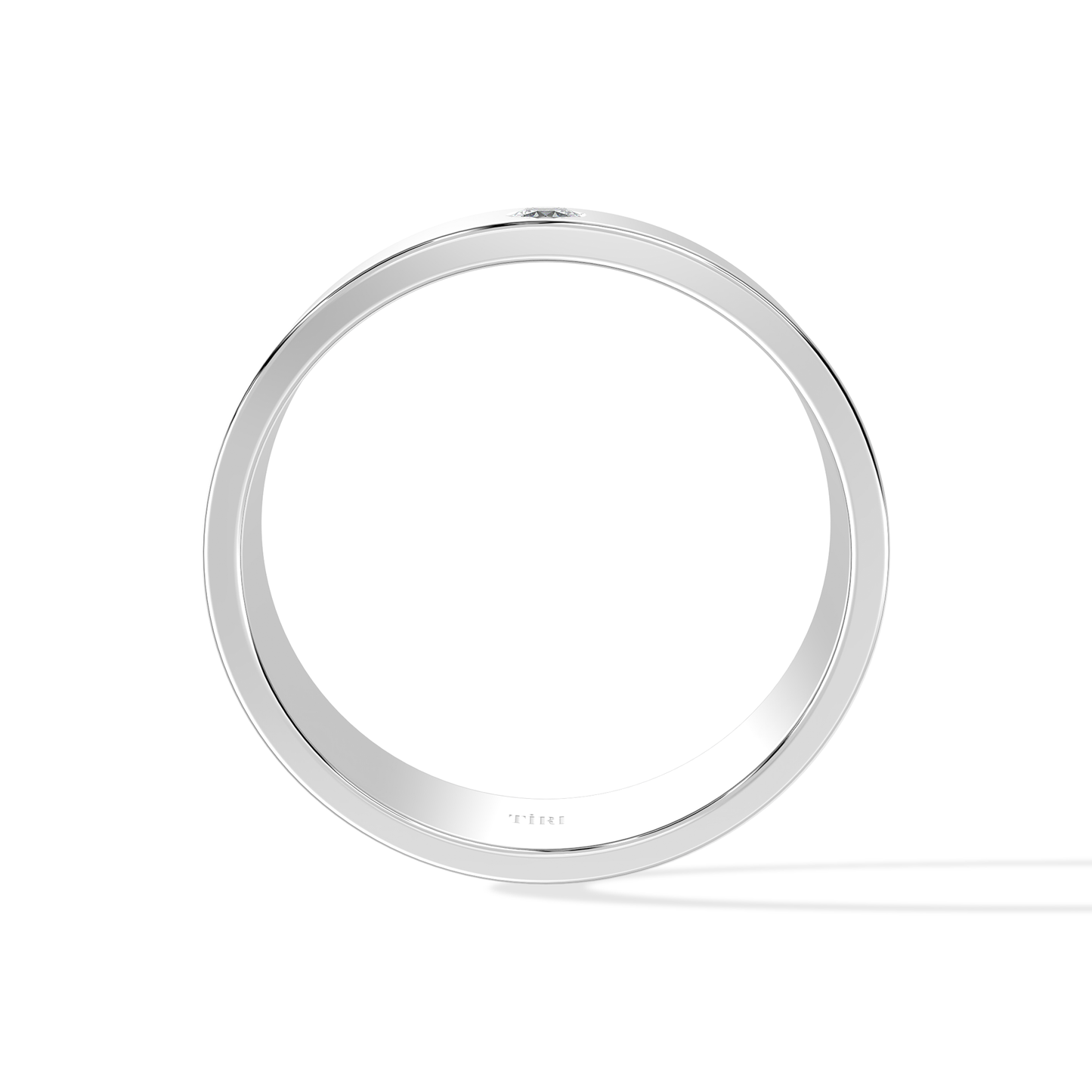 Tiri 0.20 TW diamond ring featuring a sleek gold band and sparkling diamond centerpiece.
