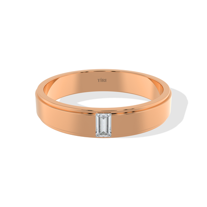 Tiri 1.00 TW diamond ring featuring a sparkling solitaire design with a sleek band, real diamond jewelry for elegant occasions.