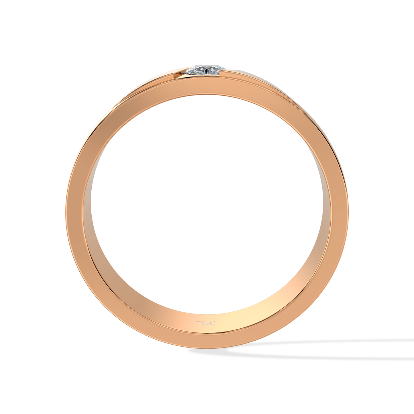 Tiri 0.50 TW diamond ring featuring a sleek band with sparkling diamonds set in a luxurious design.