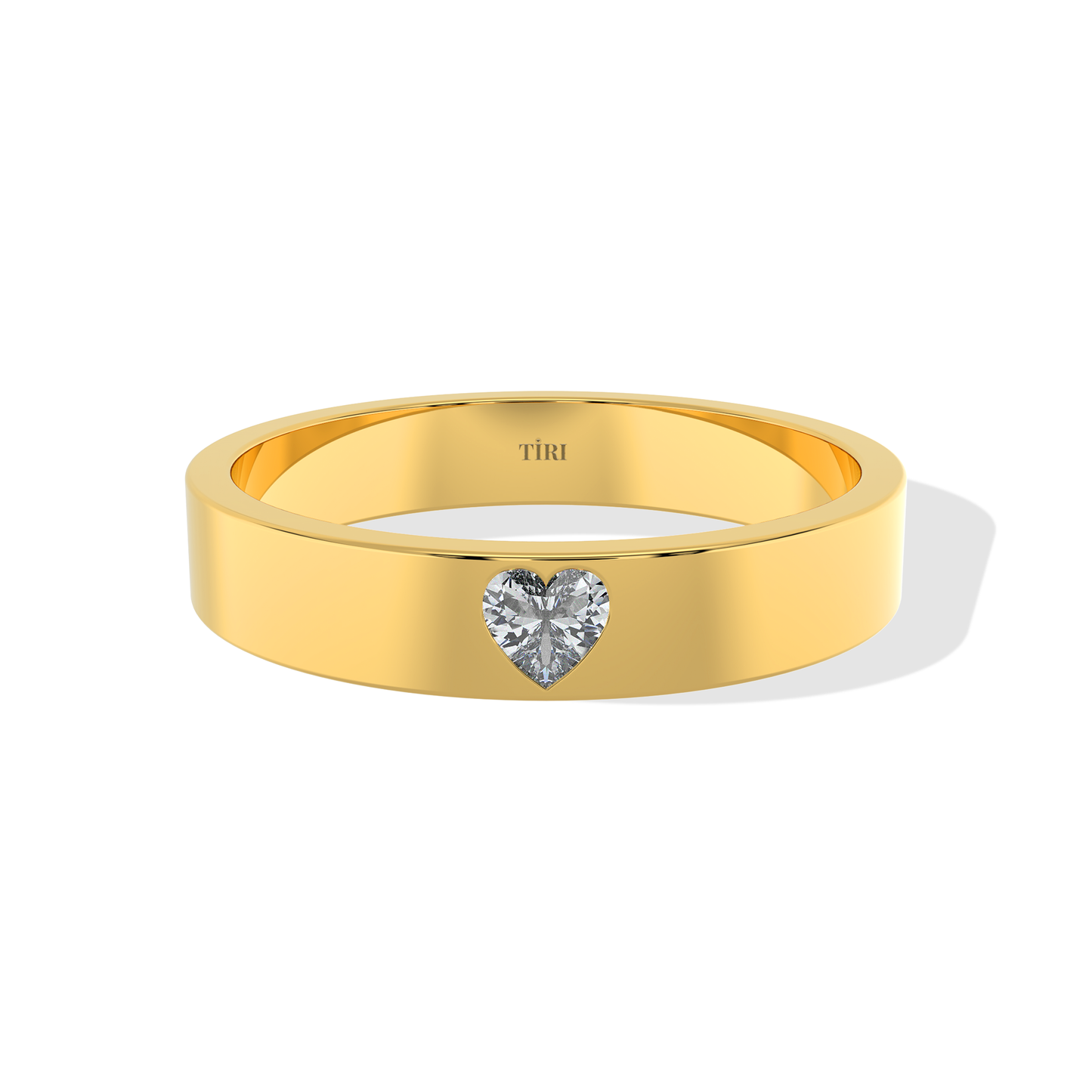 Tiri 0.50 TW diamond ring featuring a sparkling central diamond set in a sleek band.