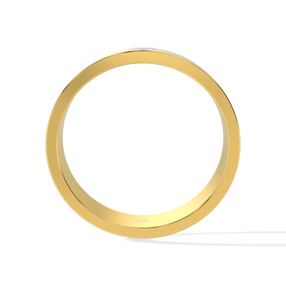 Tiri 0.50 TW diamond ring featuring a sleek band with a sparkling central diamond on a white background.