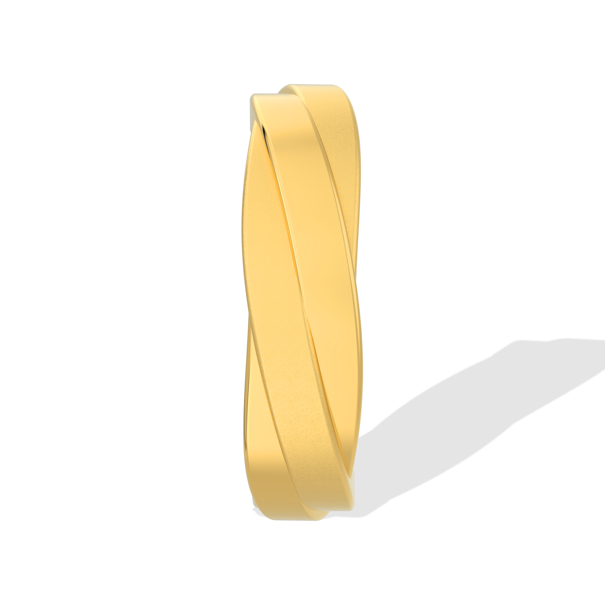 14k gold ring by Tiri featuring a sleek, polished band with a simple, elegant design.