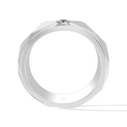 Tiri 0.75 TW diamond ring featuring a sleek band with sparkling diamonds and a polished finish.