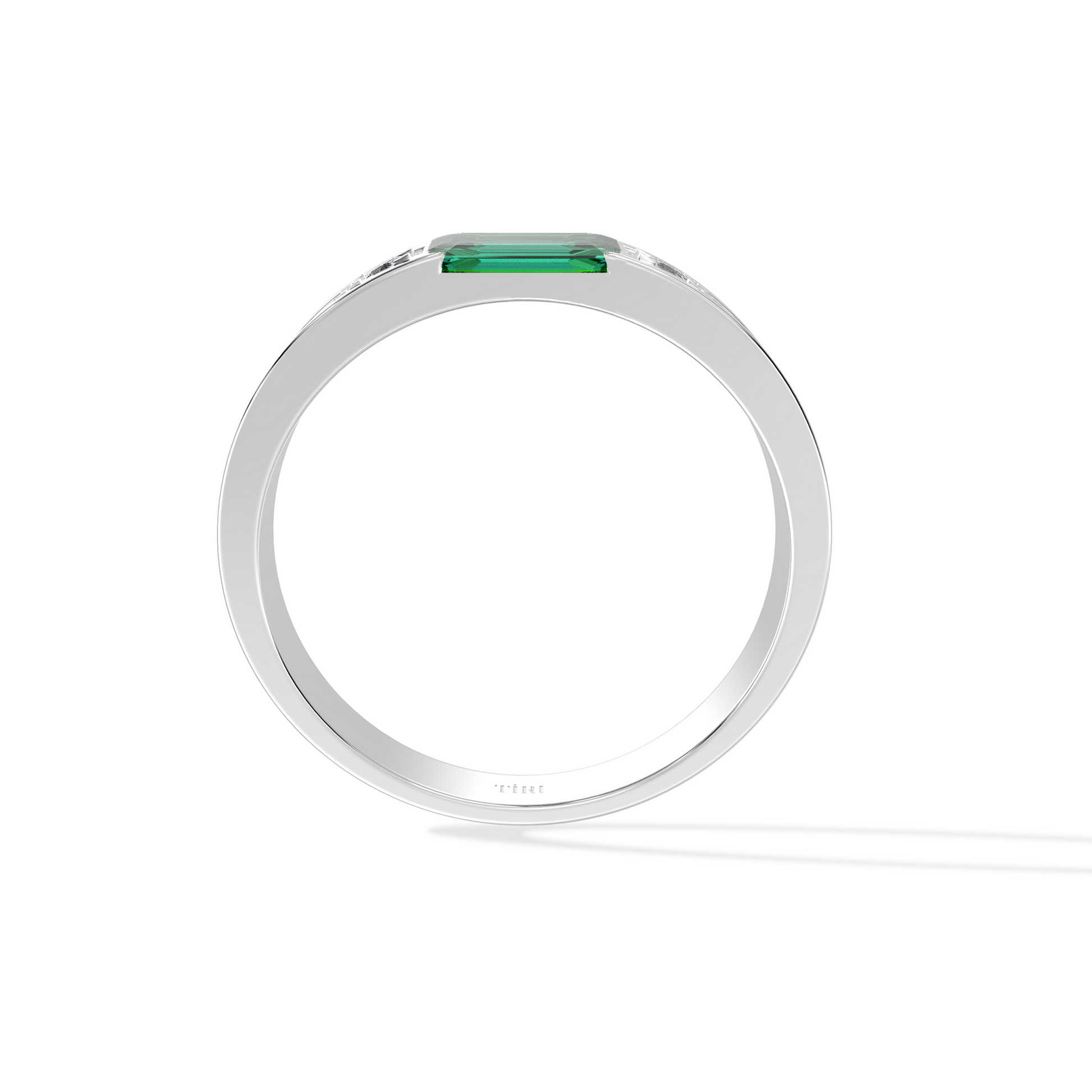 Tiri 1.00 TW diamond ring with a sleek band and sparkling central diamond, showcasing elegant jewelry craftsmanship.