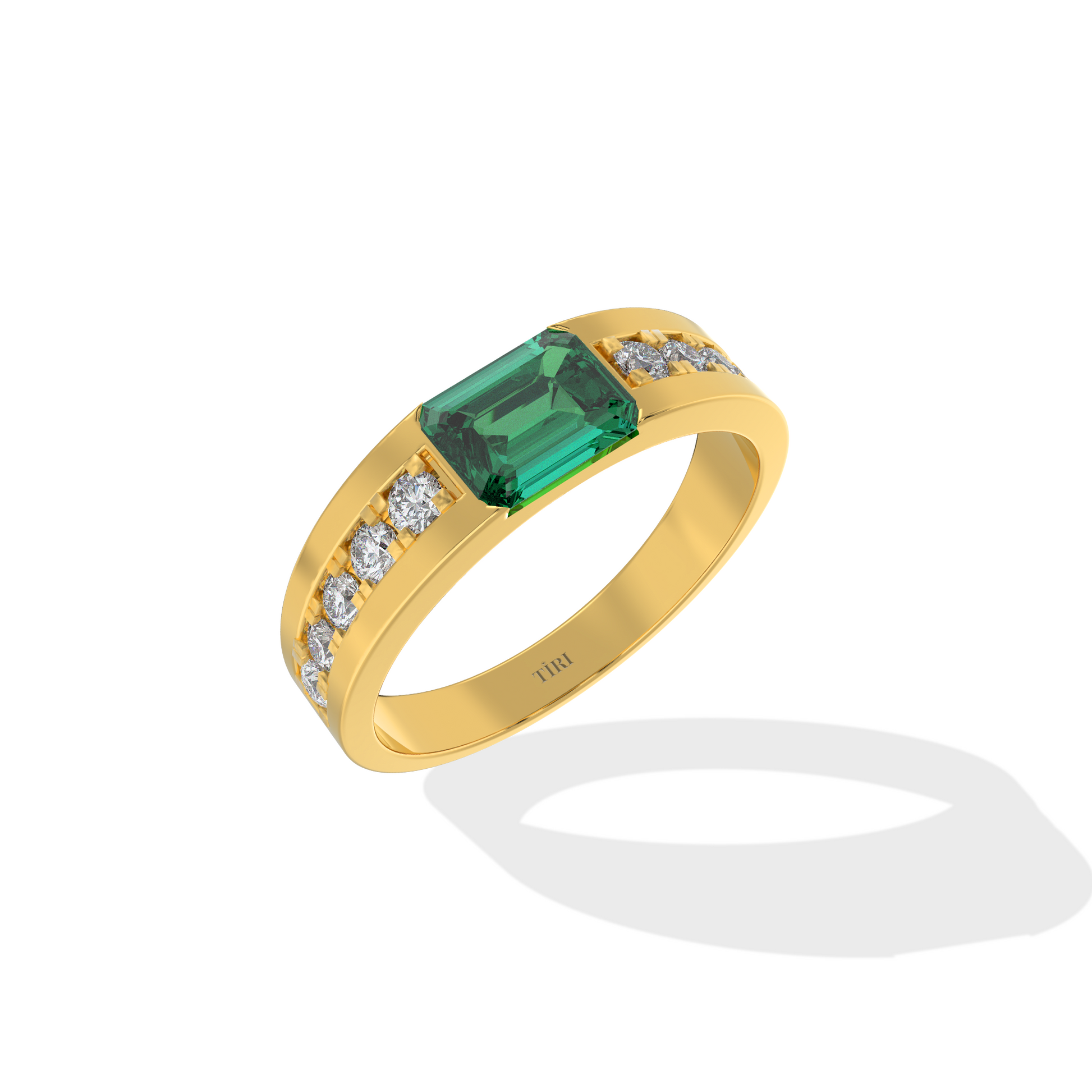 Elegant 1.00 TW diamond ring by Tiri featuring a sparkling solitaire design on a polished band.