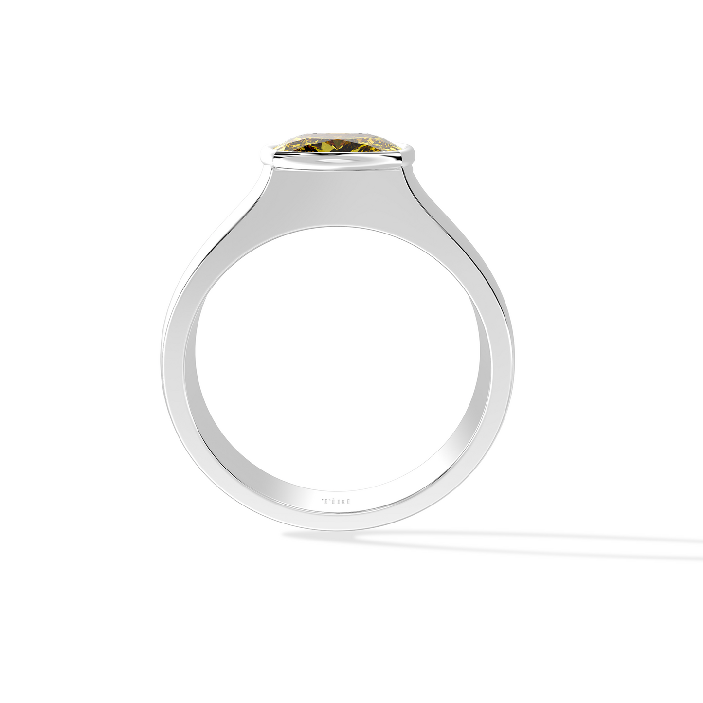 Yellow 5.00 TW diamond from Tiri, showcasing a sparkling yellow gemstone with a brilliant cut and vibrant color.