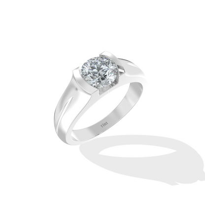 Tiri 1.00 TW diamond ring featuring a sparkling solitaire diamond set in a sleek band.