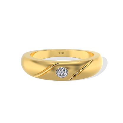 Tiri 0.60 TW diamond ring featuring a sleek band with sparkling diamonds and a modern design.