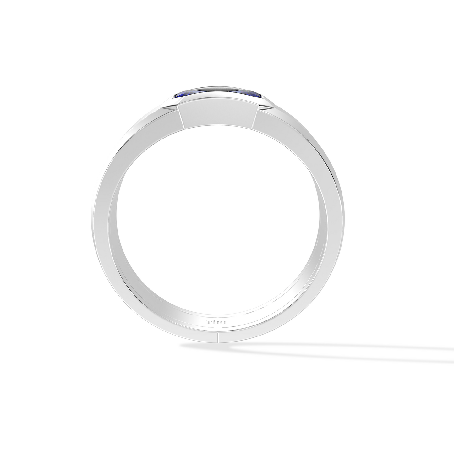 Tiri 4.00 TW sapphire ring featuring a sparkling blue sapphire gemstone set in a sleek band.