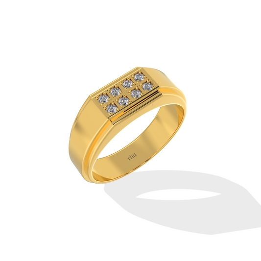 Tiri 1.00 TW diamond ring featuring a sleek band and sparkling diamond centerpiece, showcasing elegant jewelry craftsmanship.