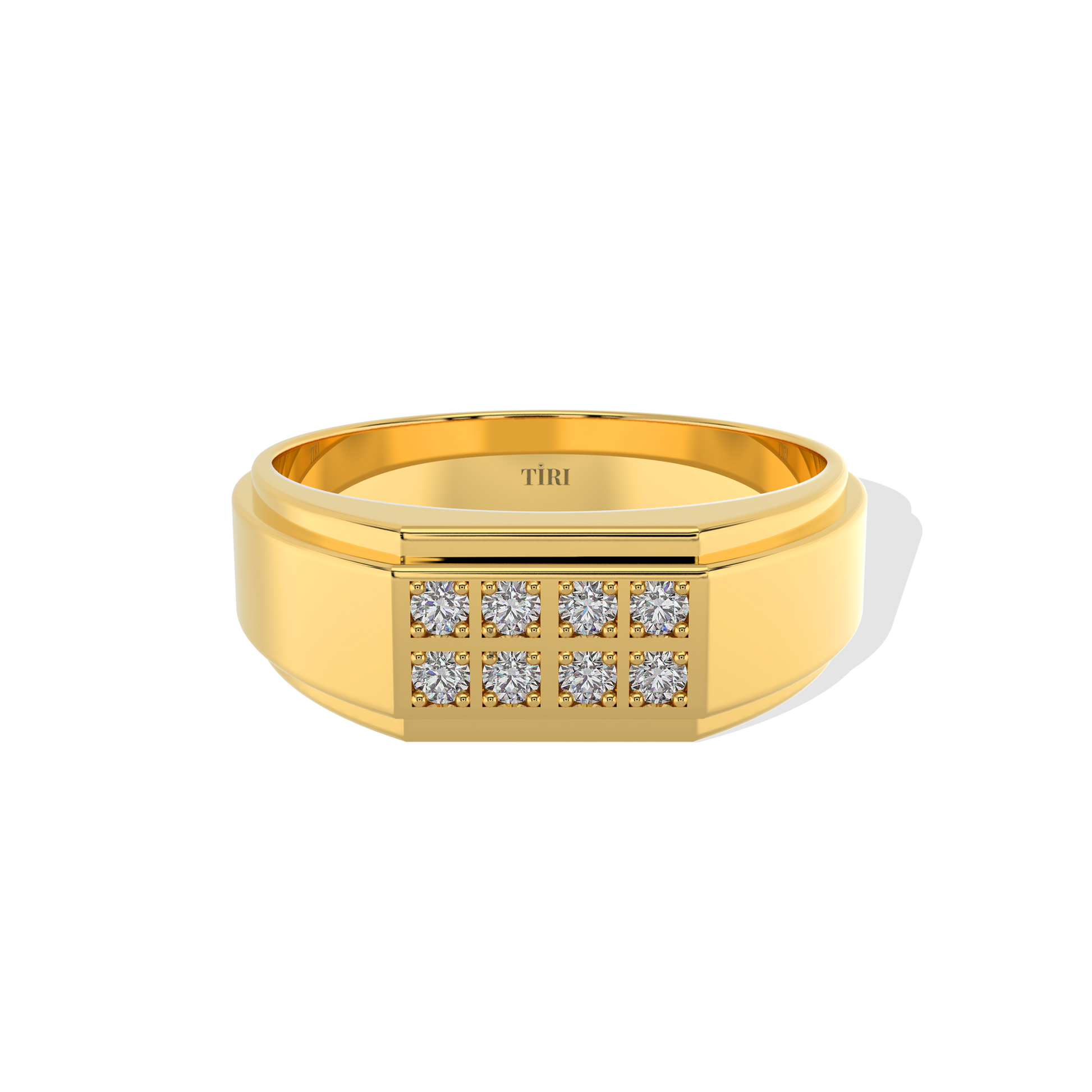Tiri 1.00 TW diamond ring featuring a sparkling diamond set in a sleek gold band.