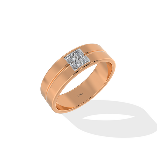 Tiri 1.12 TW diamond ring with a sleek band and sparkling diamonds, showcasing elegant jewelry craftsmanship.