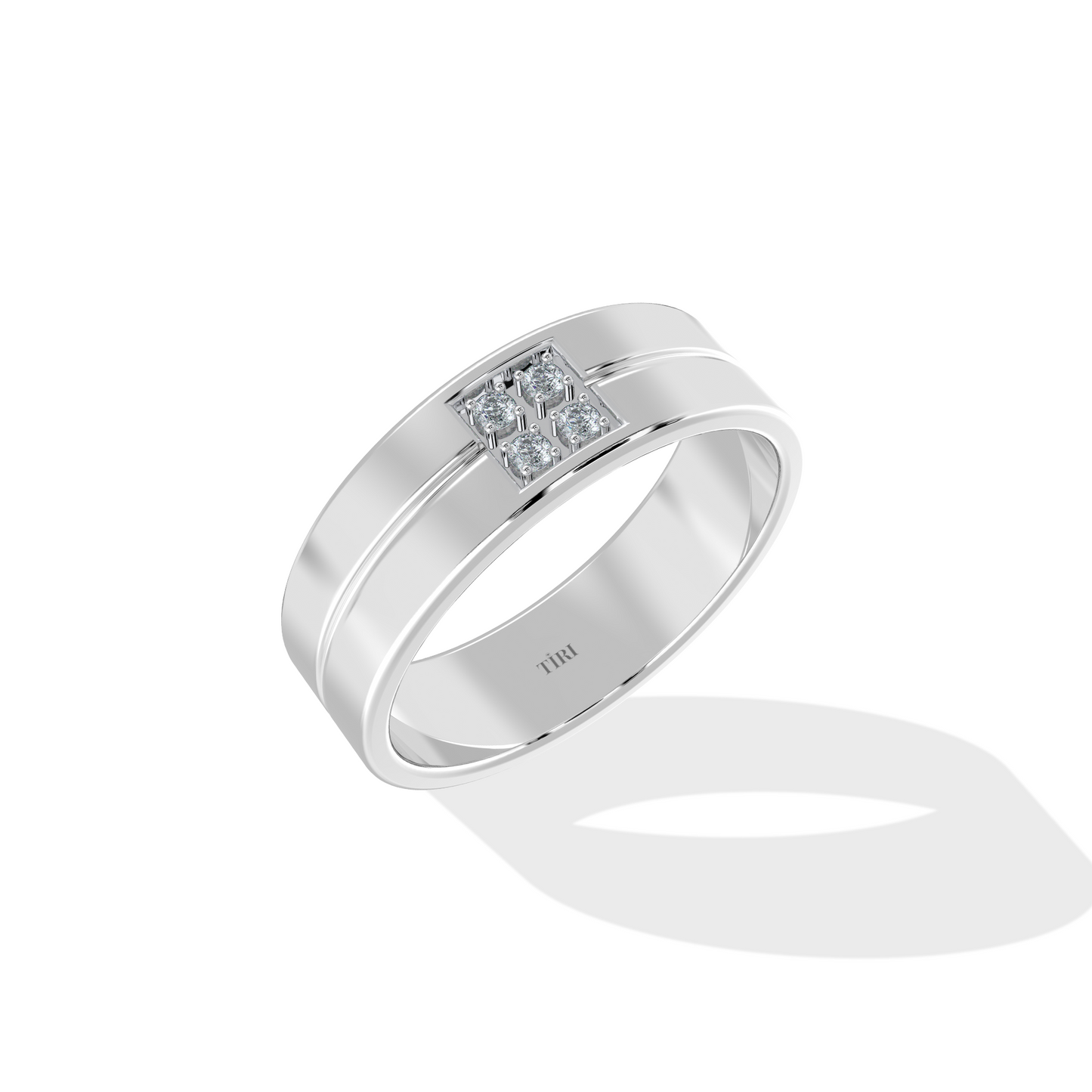 Diamond ring by Tiri with 1.12 TW sparkling diamonds and a sleek band, showcasing elegant jewelry design.