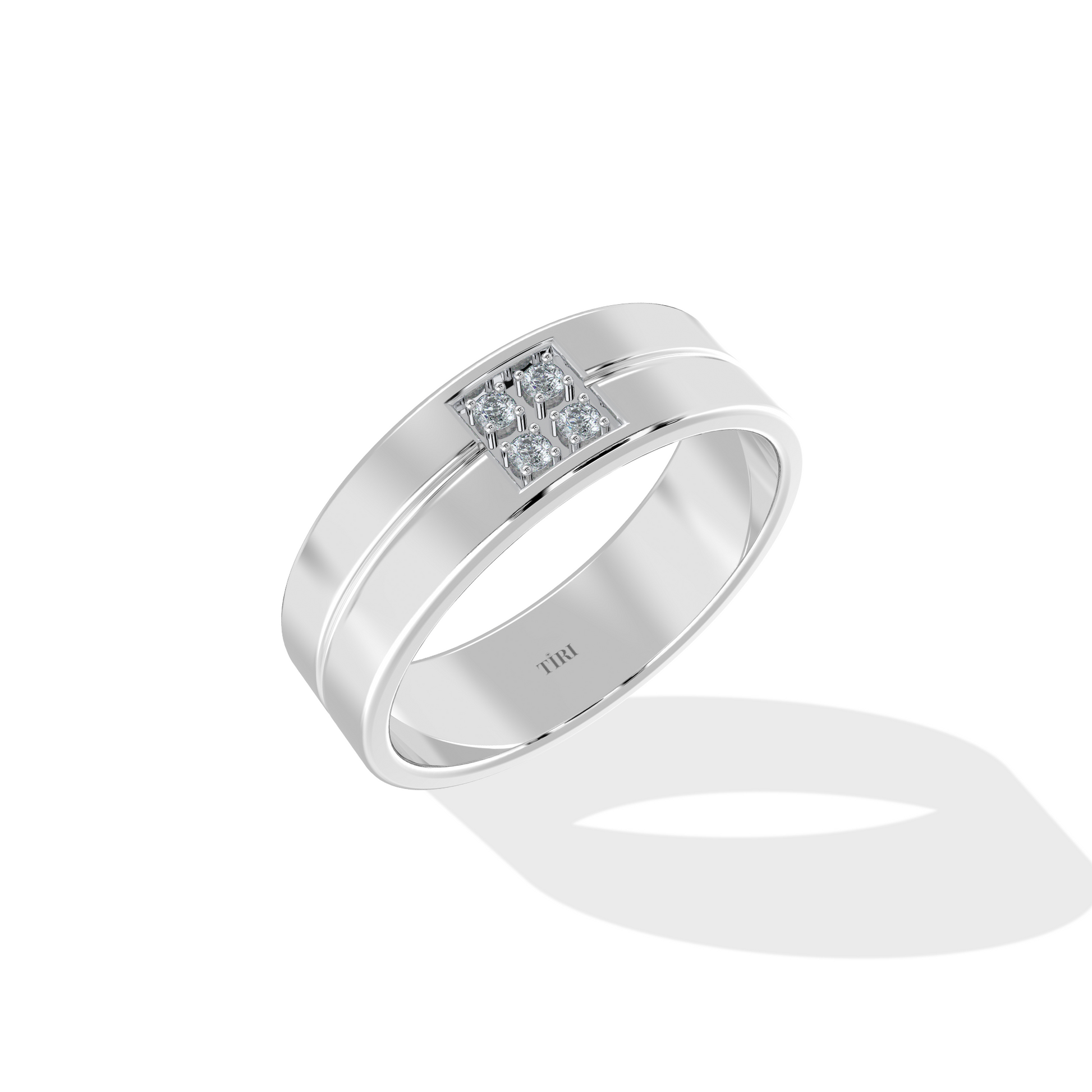 Diamond ring by Tiri with 1.12 TW sparkling diamonds and a sleek band, showcasing elegant jewelry design.