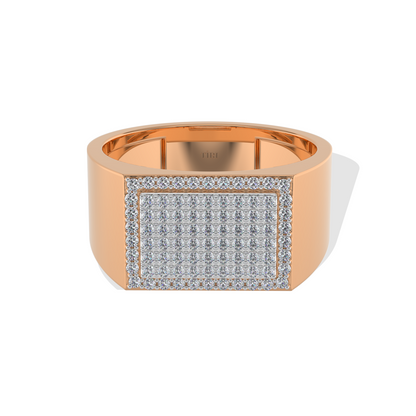 Luxe Gold Signet Men's Ring