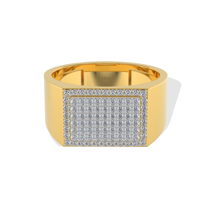 Luxe Gold Signet Men's Ring
