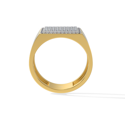 Luxe Gold Signet Men's Ring
