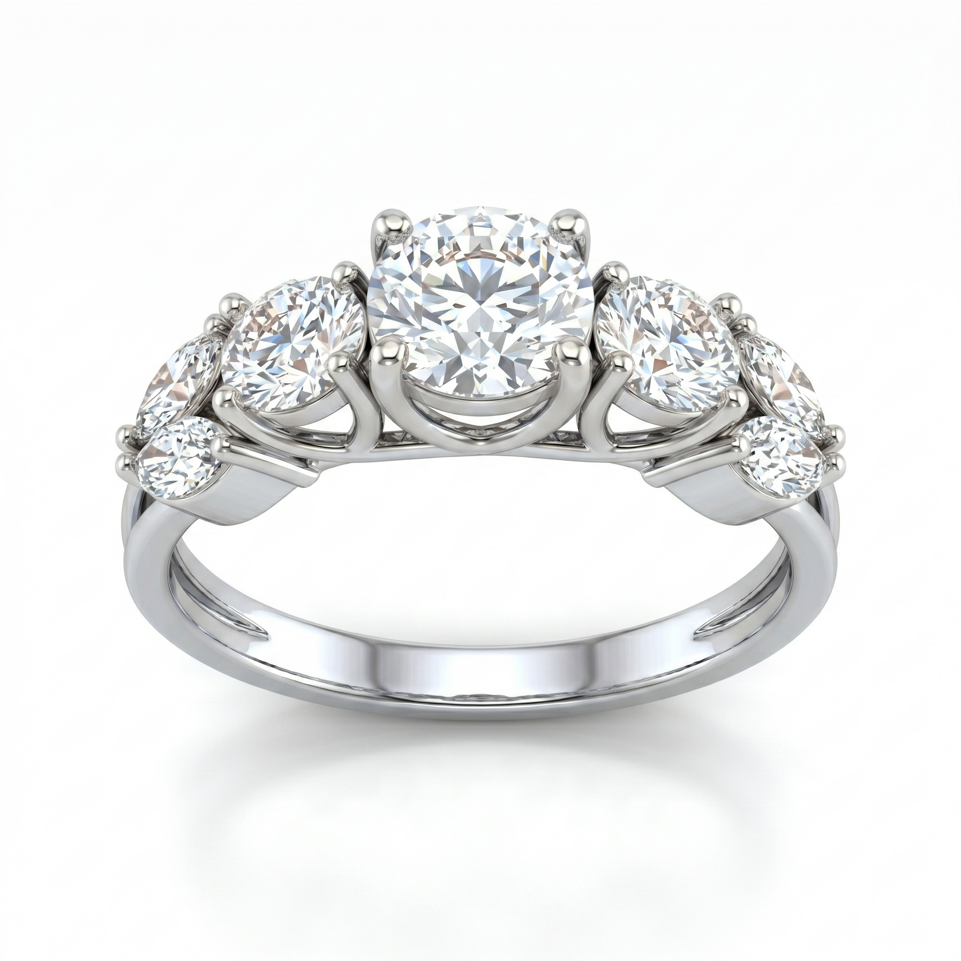 Tiri Valoria diamond ring with a sparkling central gemstone and intricate band design, elegant jewelry for special occasions.