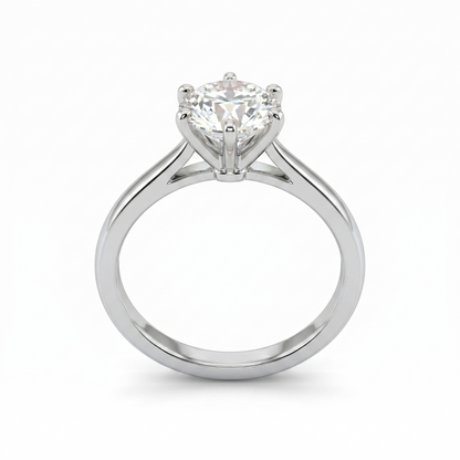 Round Solitaire Diamond Ring