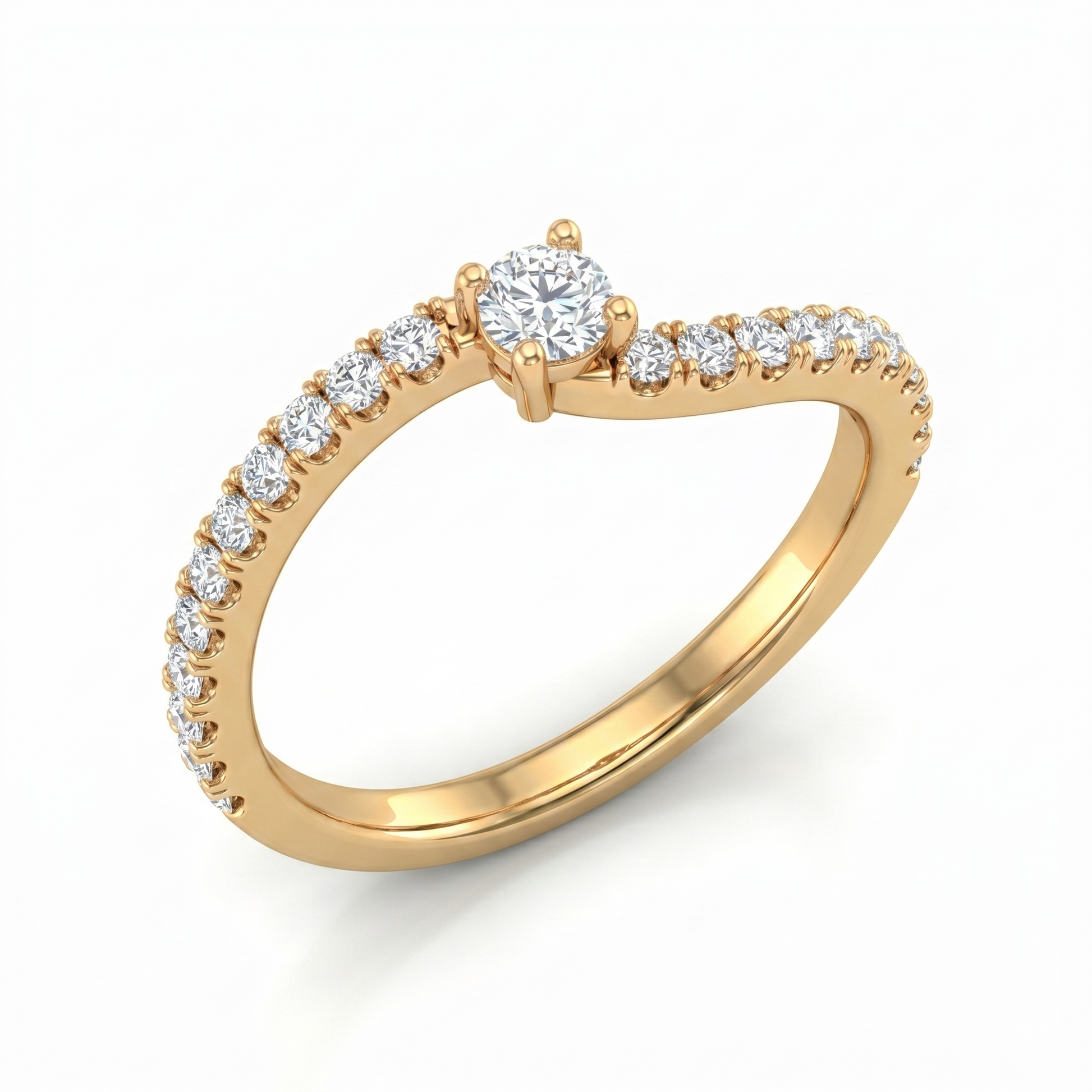 Elegant Tiri Infinite Grace diamond ring featuring a sleek band and sparkling diamonds, perfect for special occasions.