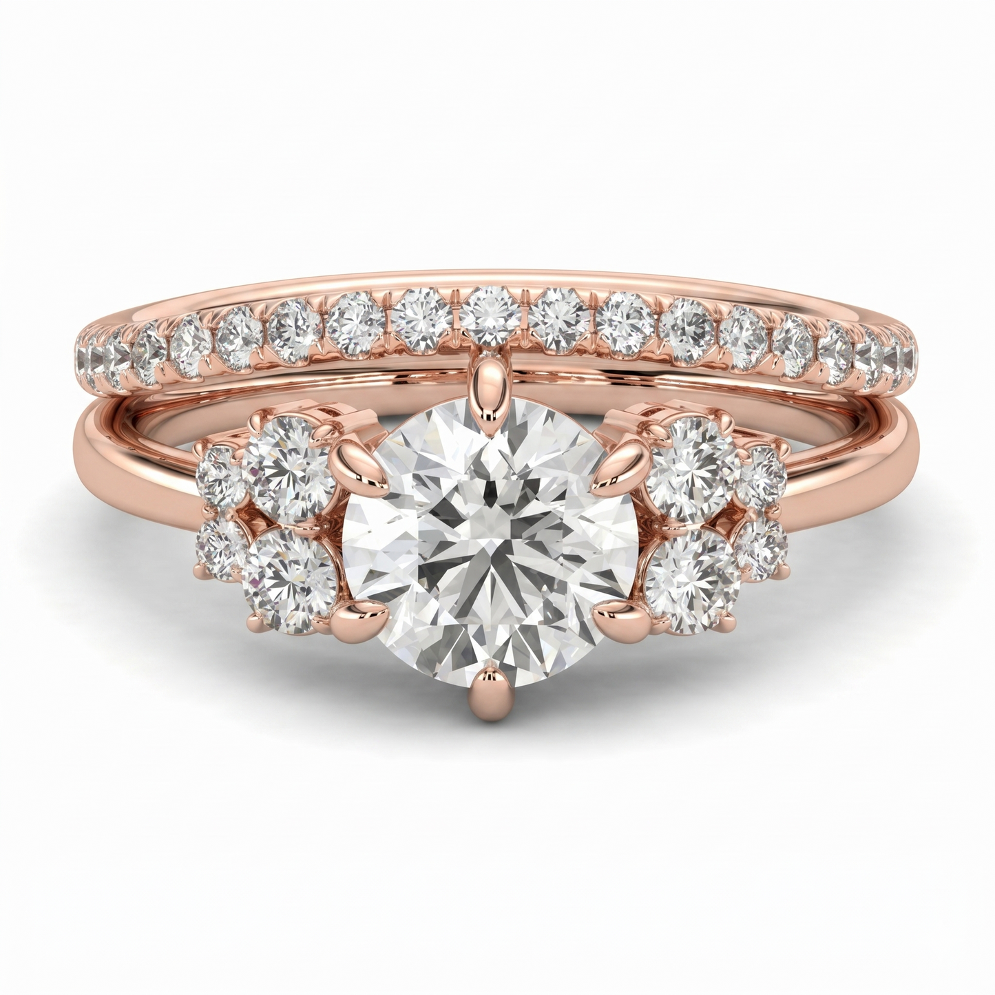 Trinity Cascade Diamond Ring