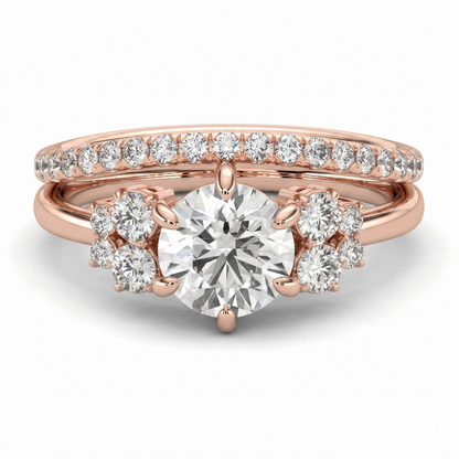 Trinity Cascade Diamond Ring