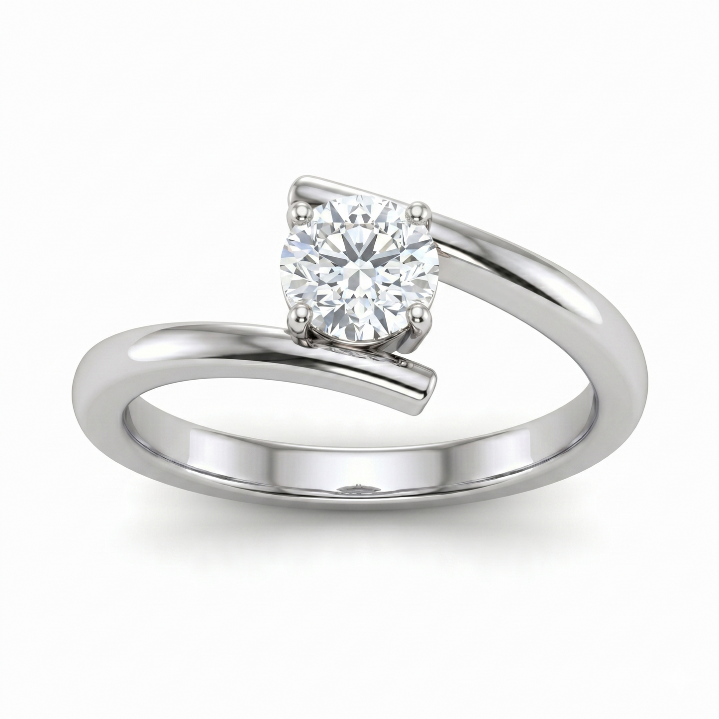 Orbital Solitaire Diamond Ring