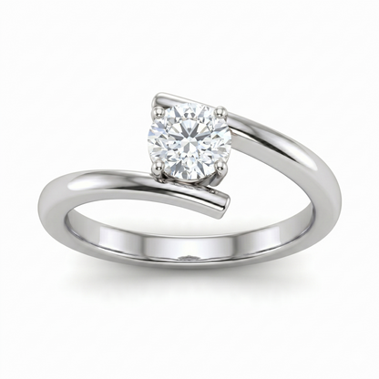 Orbital Solitaire Diamond Ring