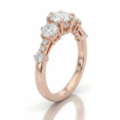 Prism Arc Diamond Ring